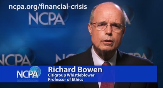 Ethical leadership speaker Richard Bowen is profiled by the NCPA.