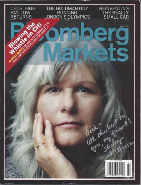 Sherry Hunt in Bloomberg Markets Cover