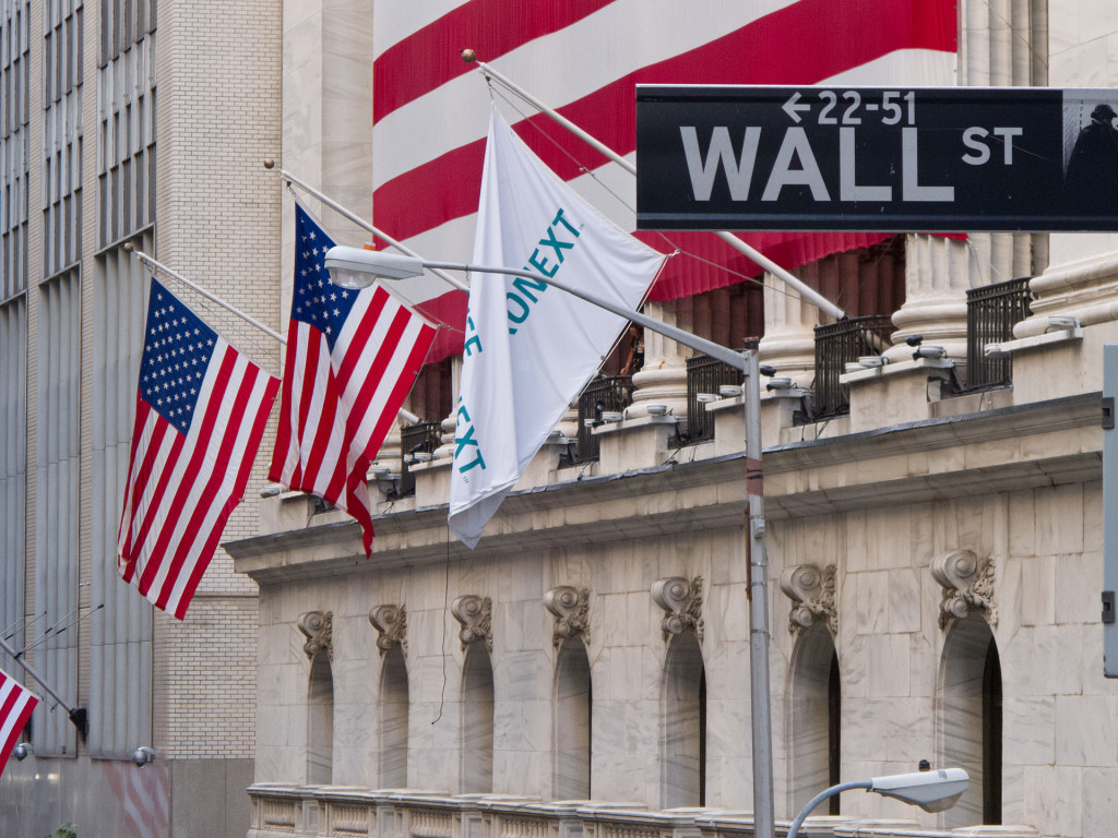 "Wall Street - New York Stock Exchange" by Carlos Delgado. Licensed under CC BY-SA 3.0 via Wikimedia Commons - https://commons.wikimedia.org/wiki/File:Wall_Street_-_New_York_Stock_Exchange.jpg#/media/File:Wall_Street_-_New_York_Stock_Exchange.jpg